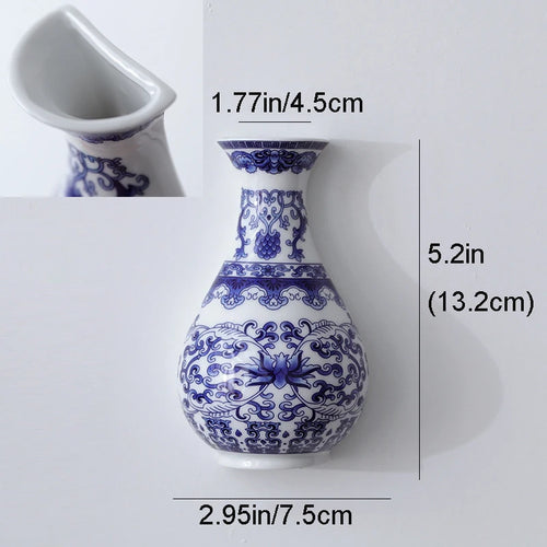 Ceramics Flower Vase Decoration Home Blue And White Vase