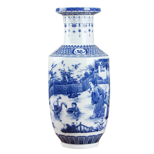 Blue and White Ceramic Vase