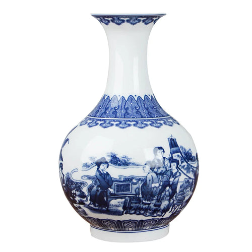 Blue and White Ceramic Vase