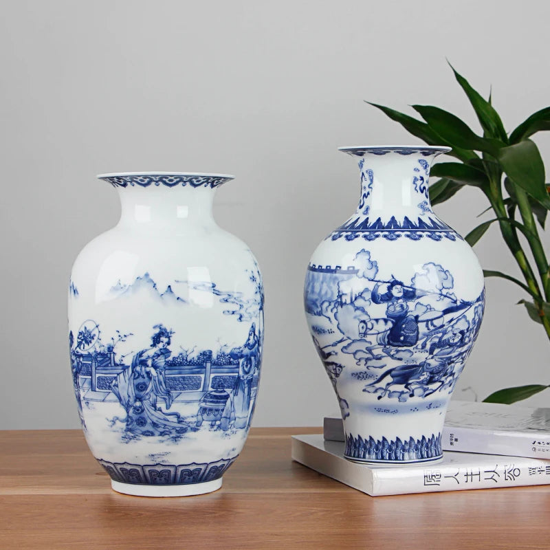 Blue and White Ceramic Vase
