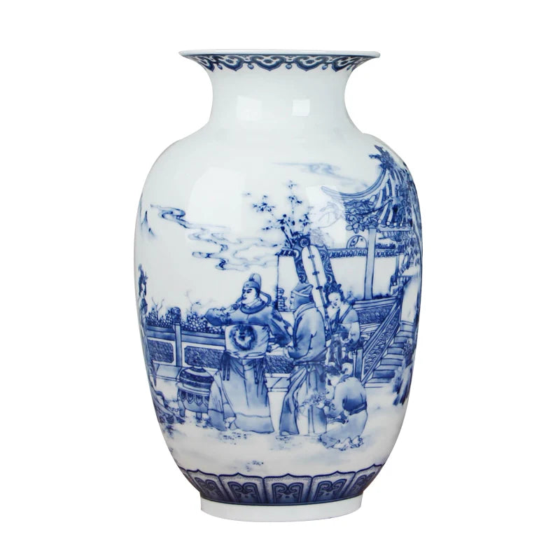Blue and White Ceramic Vase