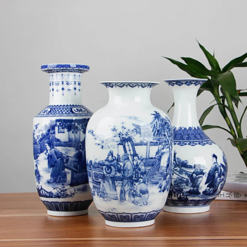 Blue and White Ceramic Vase