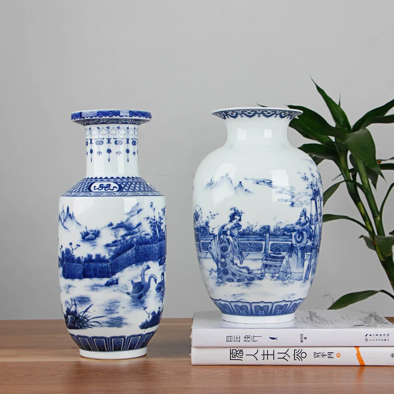 Blue and White Ceramic Vase