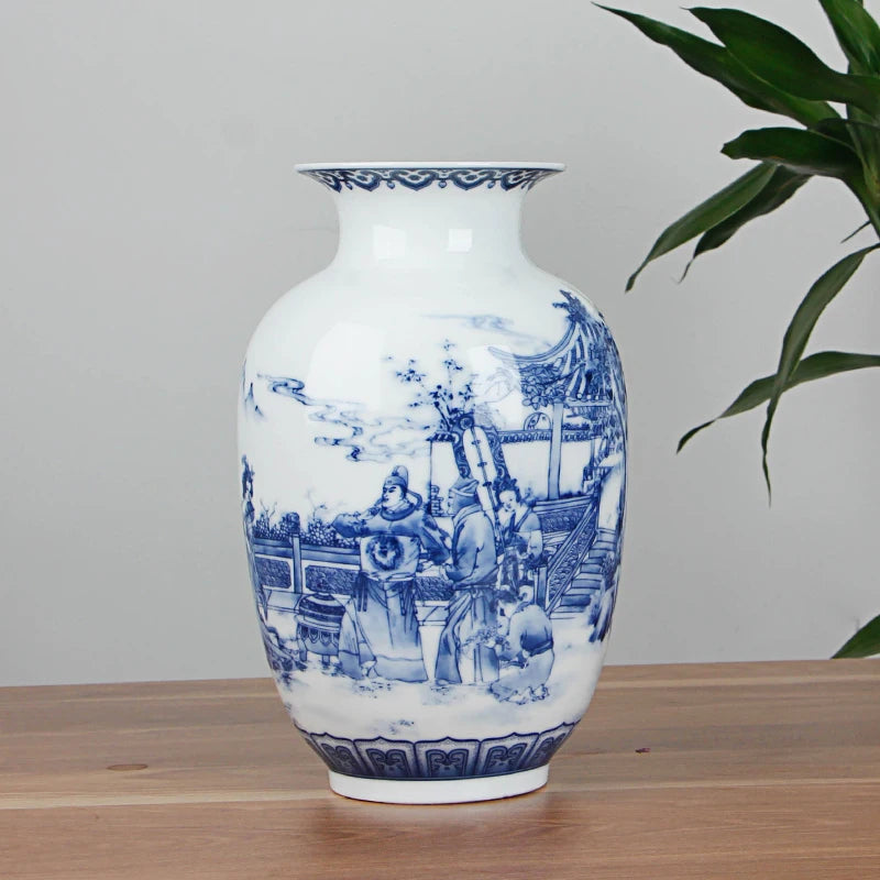 Blue and White Ceramic Vase