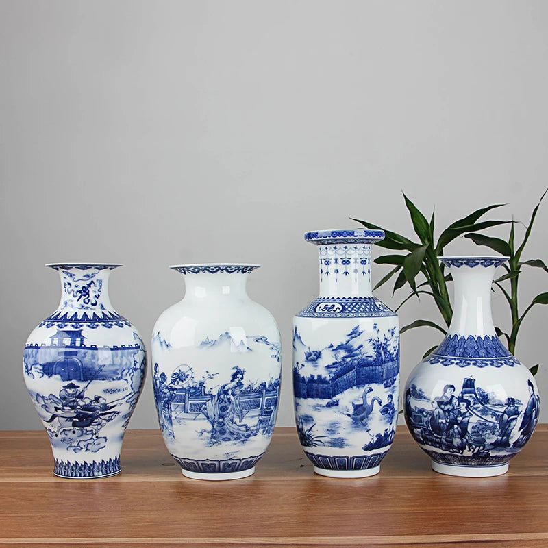 Blue and White Ceramic Vase