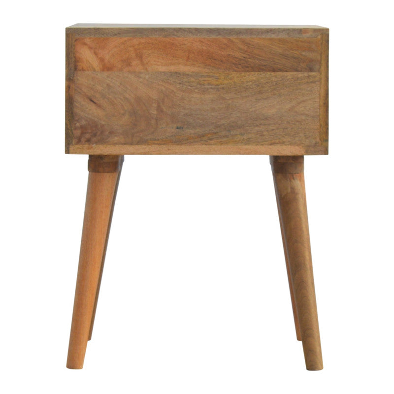 Black Floral Bedside Table