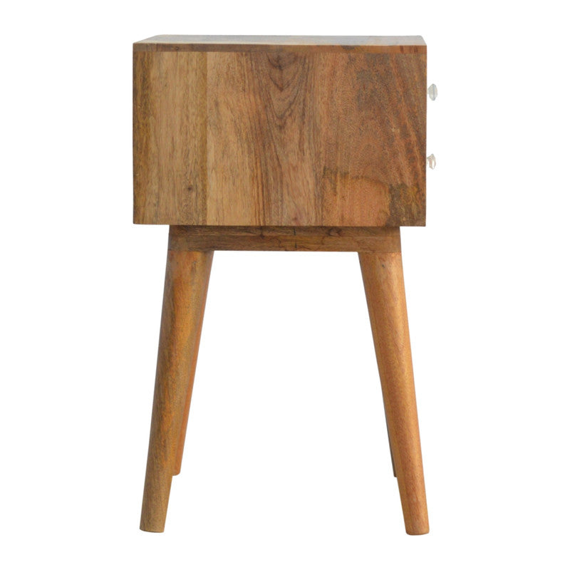 Black Floral Bedside Table