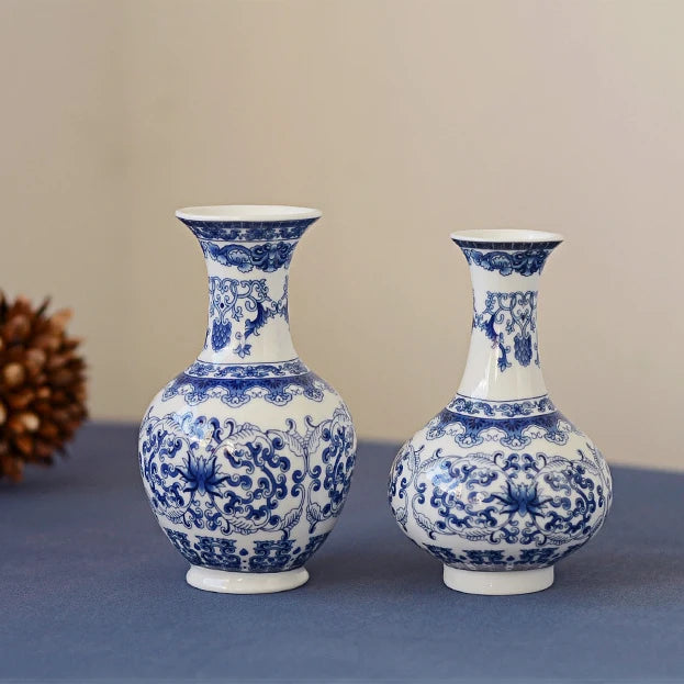 Ceramics Flower Vase Decoration Home Blue And White Vase
