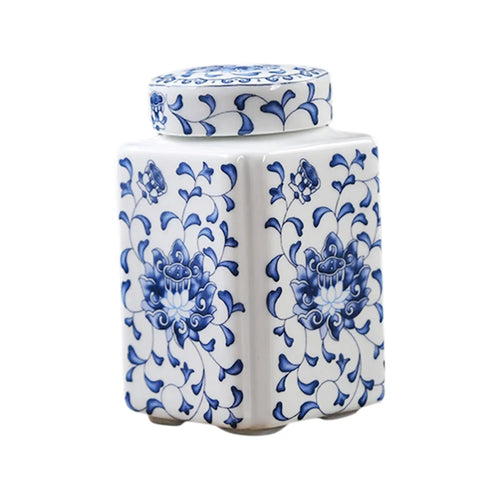 Ceramic Ginger Jar Decorative Flower Vase