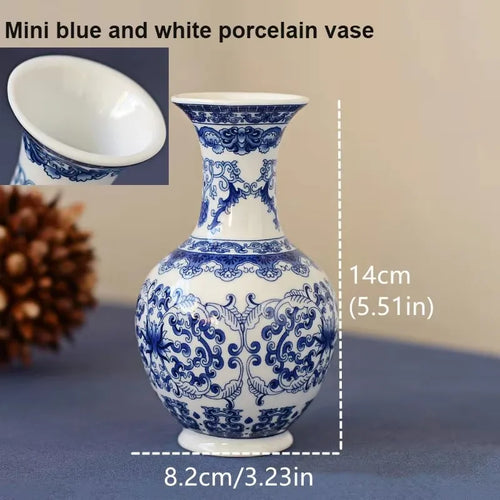 Ceramics Flower Vase Decoration Home Blue And White Vase