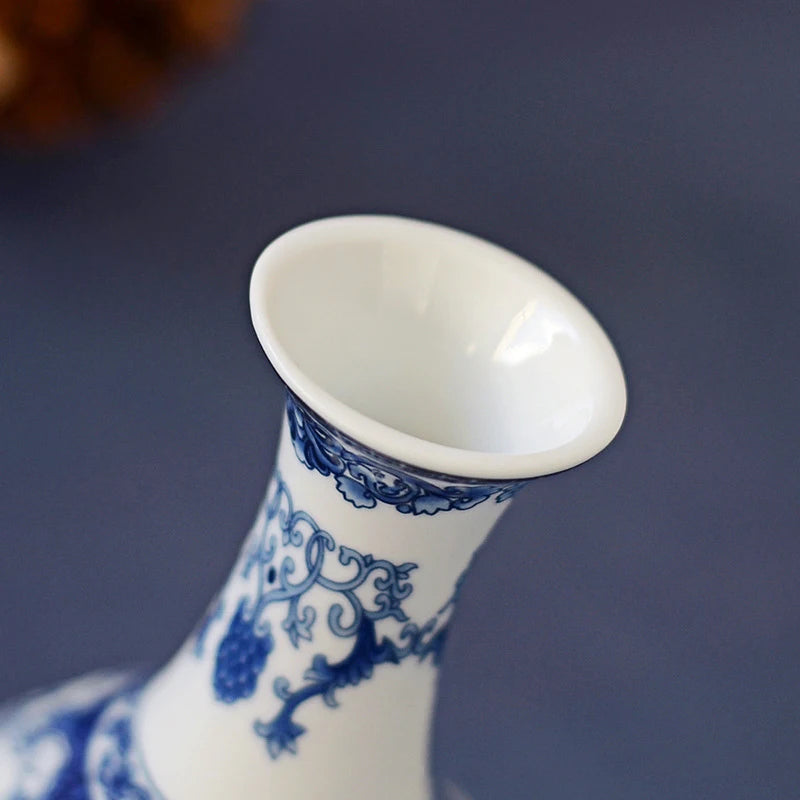 Ceramics Flower Vase Decoration Home Blue And White Vase