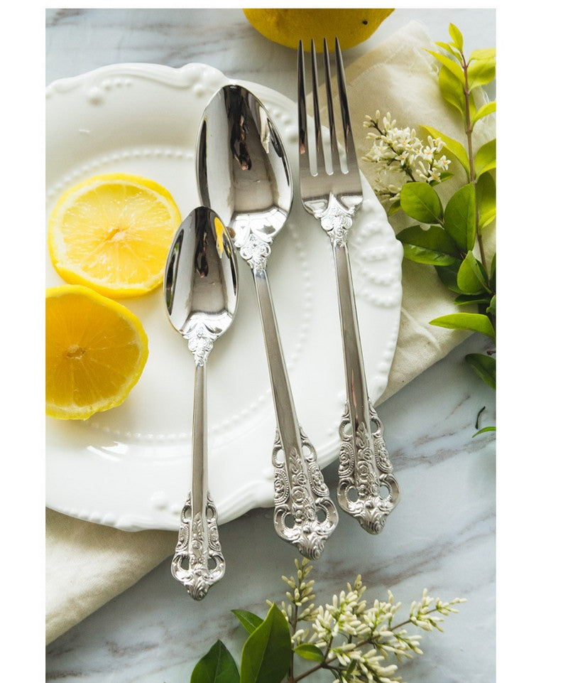 Tableware Stainless Steel French Relief