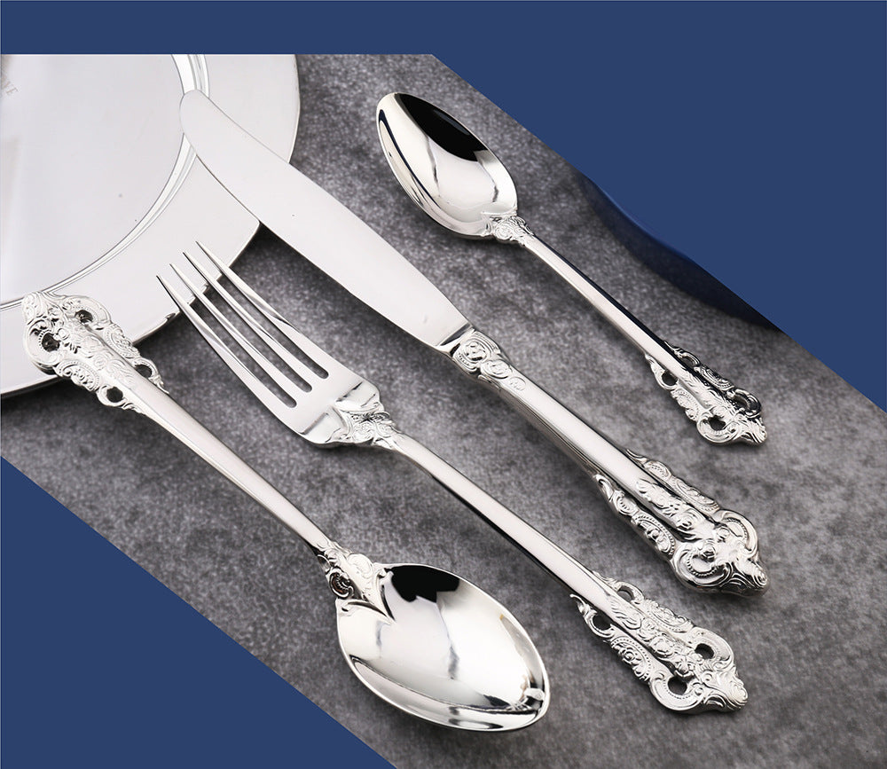 Tableware Stainless Steel French Relief