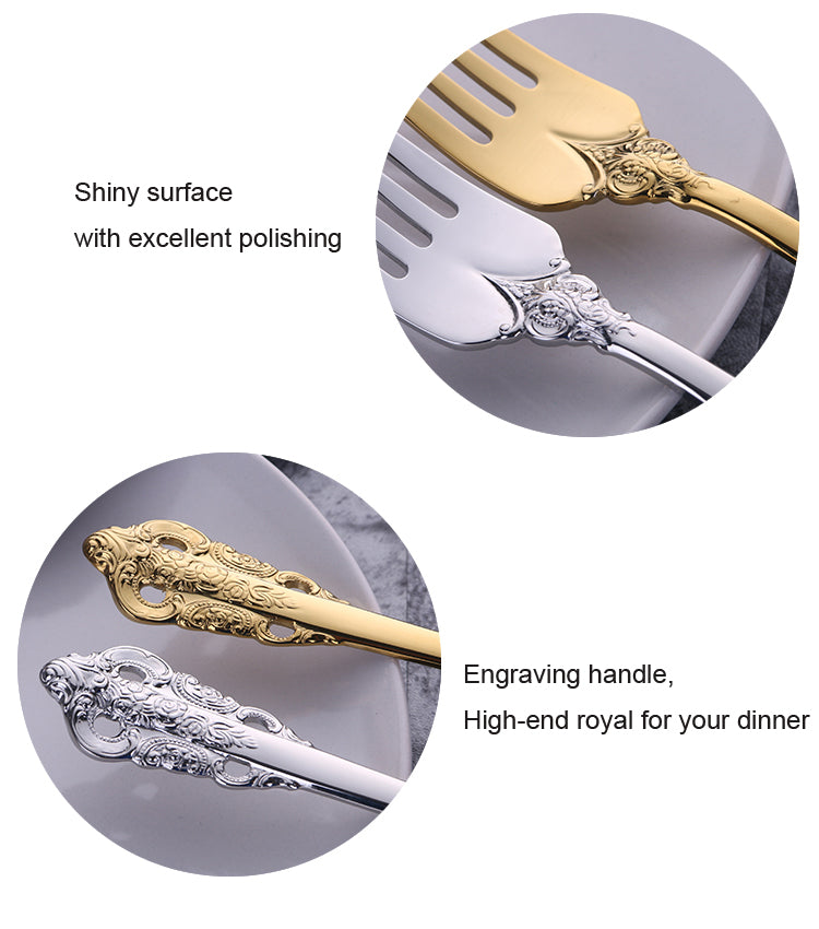 Tableware Stainless Steel French Relief